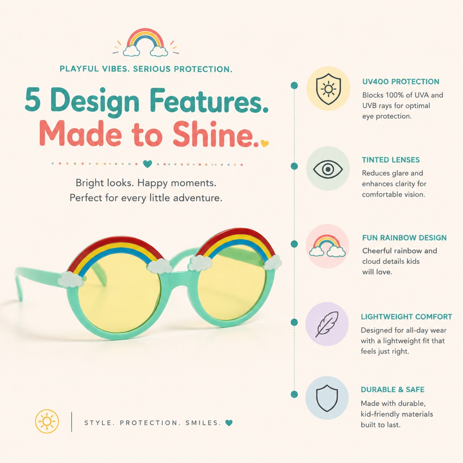 5 design baby sunglasses - Image 3