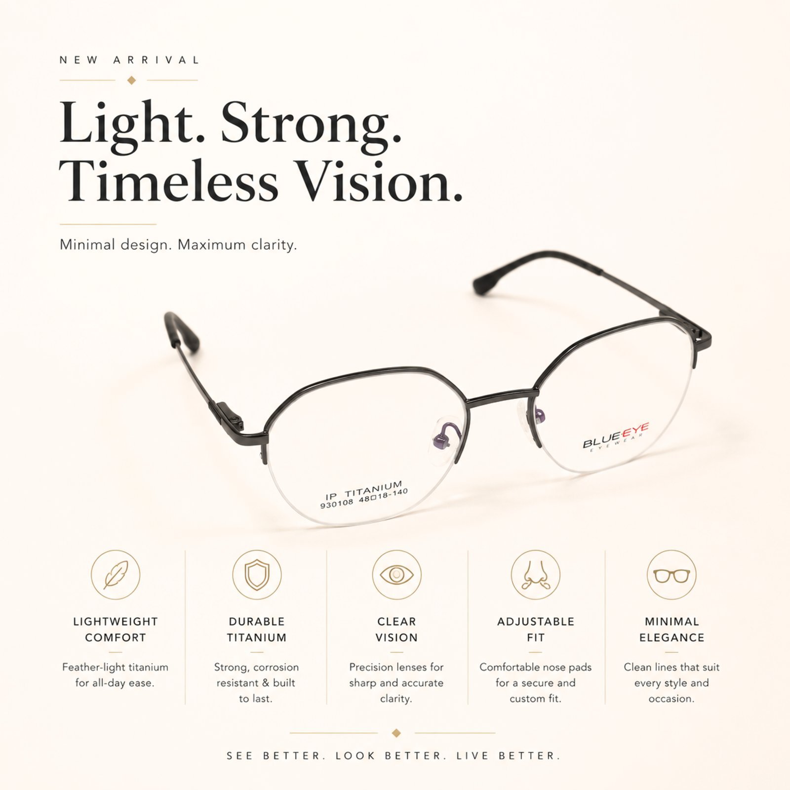 Half Rimless frame - Image 3